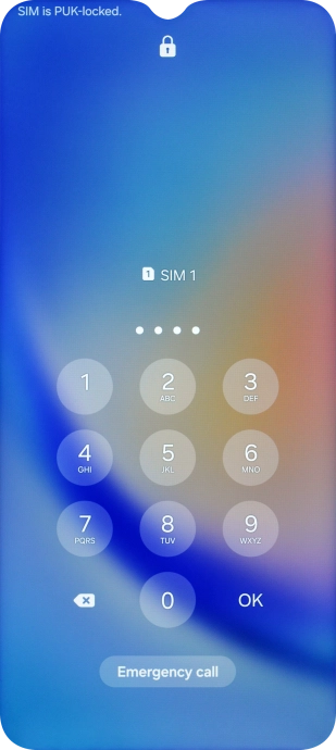 Key in the new PIN again and press OK.