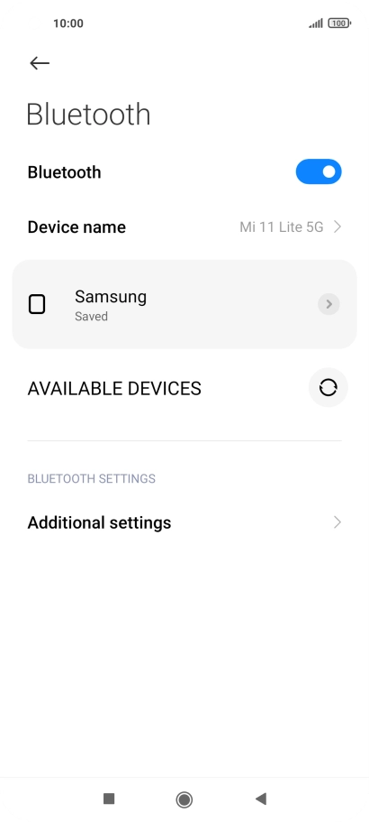 Press the Home key to return to the home screen.