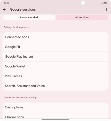 Press Search, Assistant and Voice.