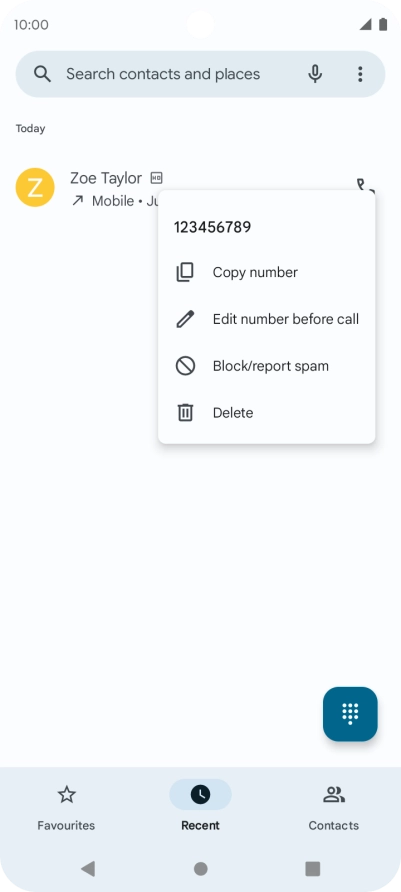 Press Block/report spam.