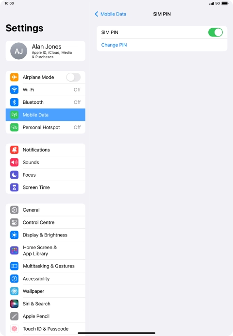 Press the indicator next to Press the indicator next to
