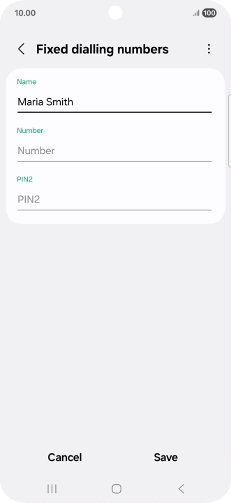 Press Number and key in the required phone number.