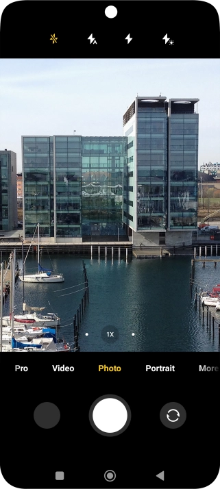 Press the required setting.