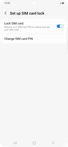 Press Change SIM card PIN.