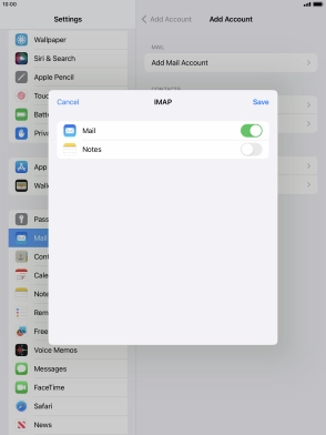 Press Save. Your email account has now been set up. To select more settings for incoming and outgoing server, proceed with the following steps.