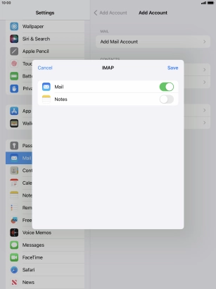 Press Save. Your email account has now been set up. To select more settings for incoming and outgoing server, proceed with the following steps.