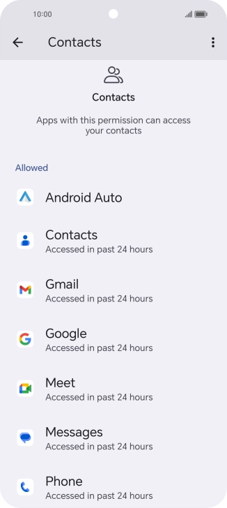 Press the required app.