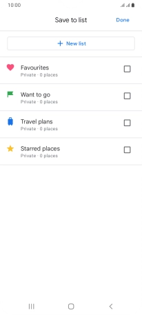 Press the required setting.