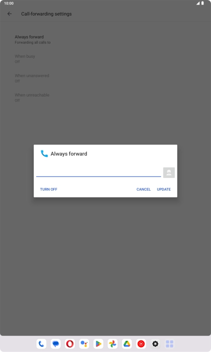 Press TURN OFF. Press TURN OFF.