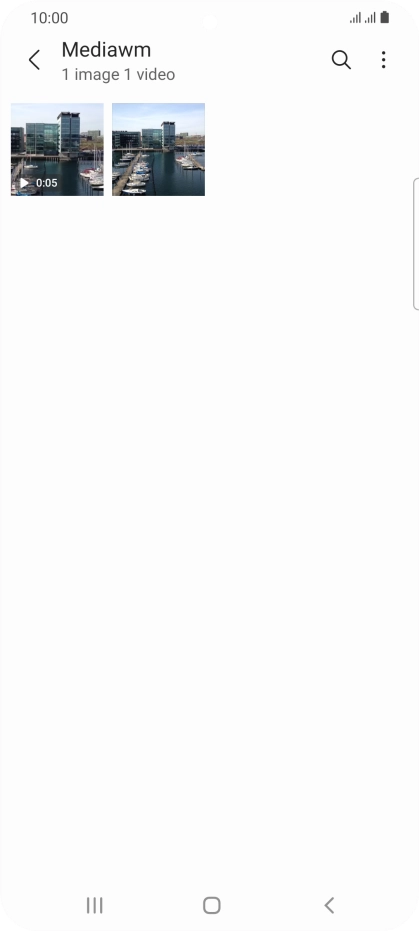 Press and hold the required picture or video clip.