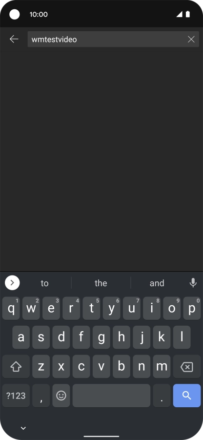 Key in the required search word and press the search icon.