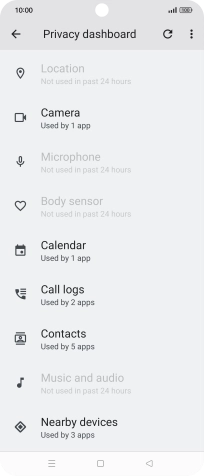 Press the required app. Press the required app.