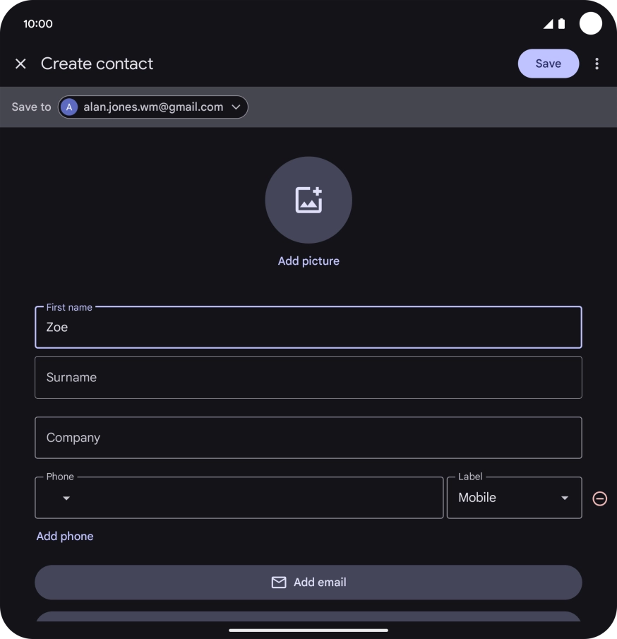 Press Surname and key in the required last name.