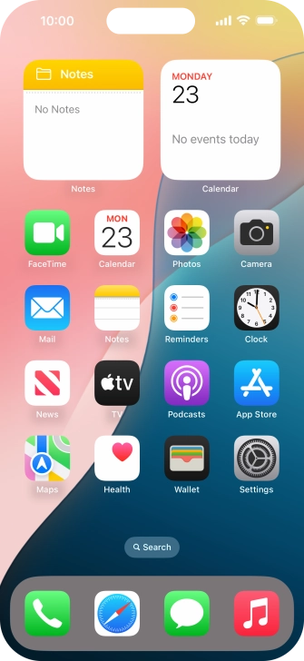 The Wi-Fi icon shows that your phone is connected to a Wi-Fi network.