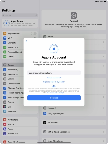 Press Continue. Press Continue.