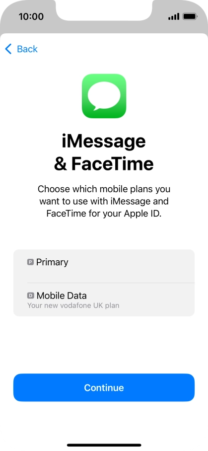 Press the required price plan.