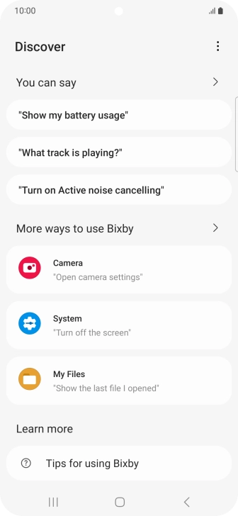 Press You can say for more examples.
