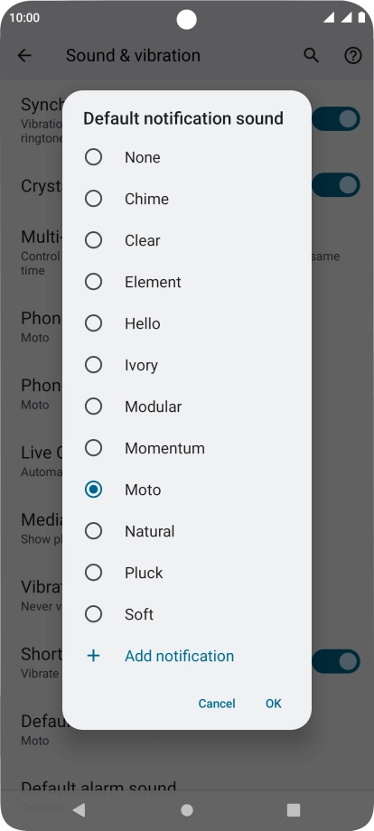Press the required message tones to hear them.