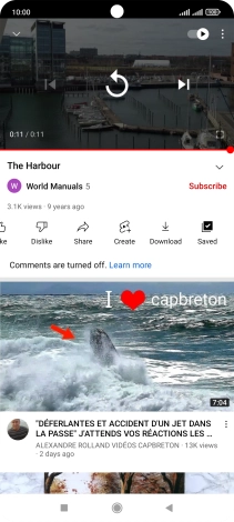 Press the Home key to return to the home screen.
