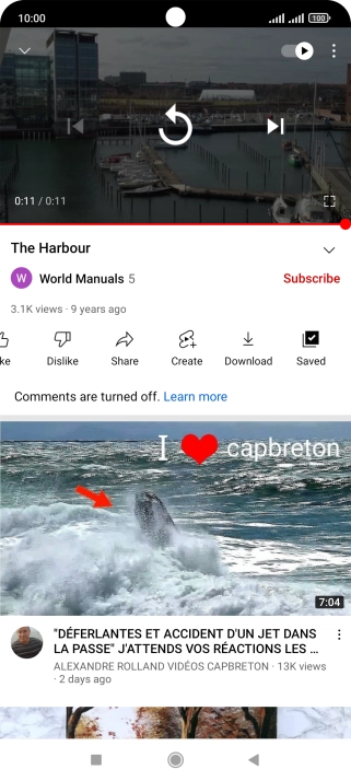 Press the Home key to return to the home screen.