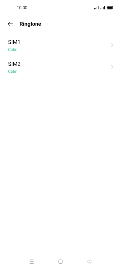 Press the required SIM.