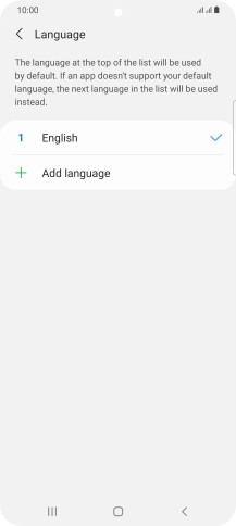 Press Add language. Press Add language.