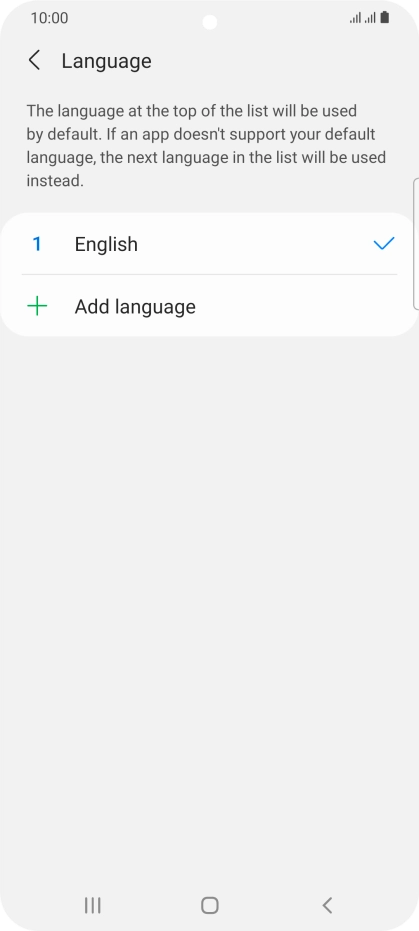 Press Add language. Press Add language.