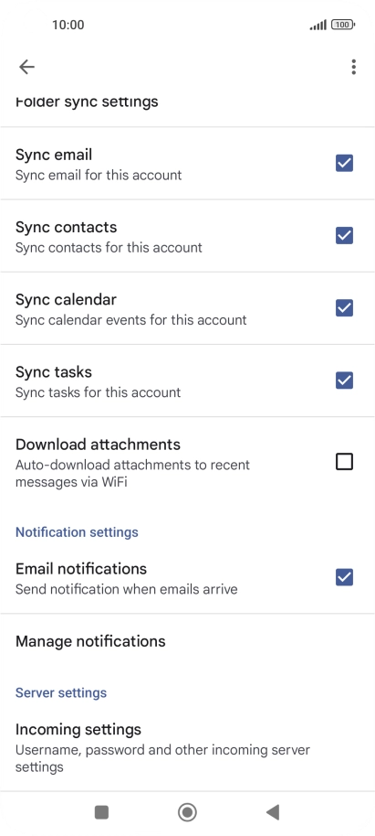Press the field next to 