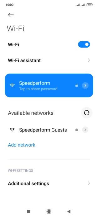 Press the Home key to return to the home screen.