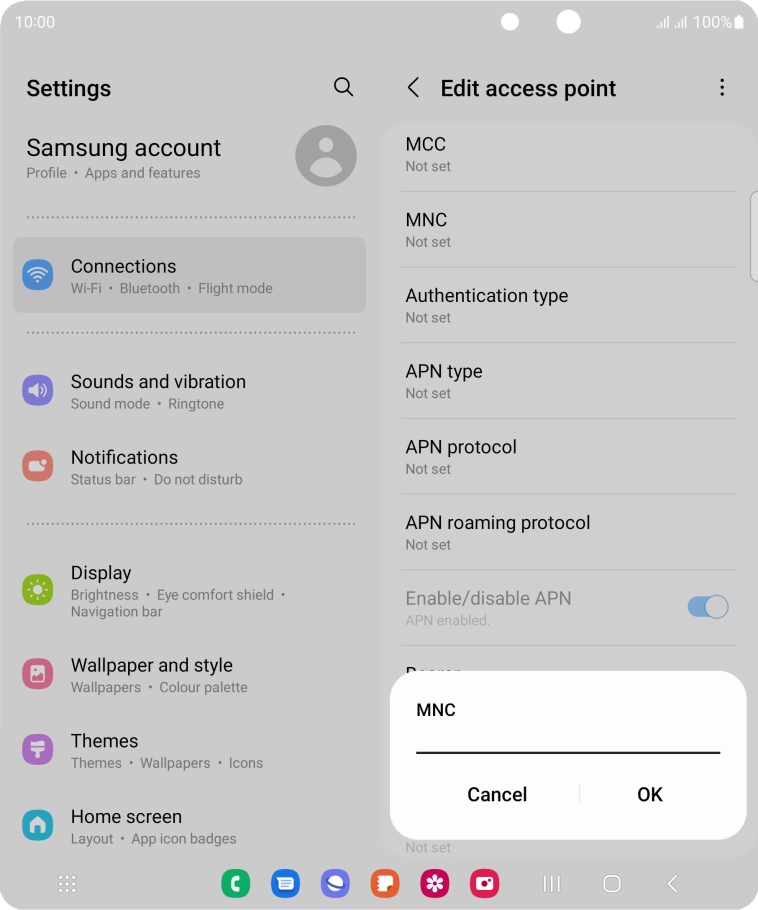 Key in 15 and press OK.