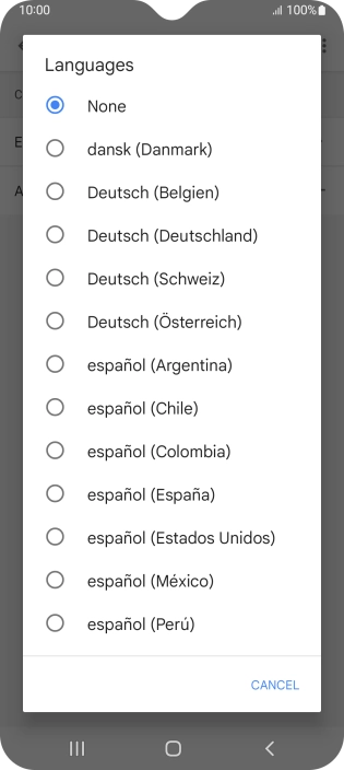 Press the Return key.