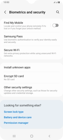 Press Other security settings.