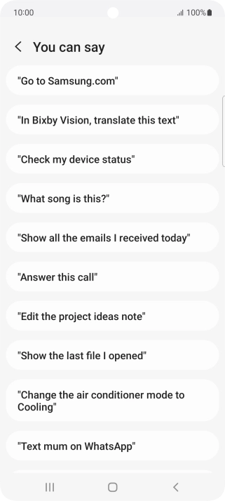 Press the Home key to return to the home screen.