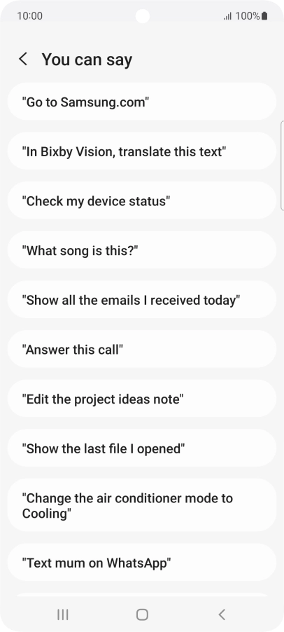 Press the Home key to return to the home screen.