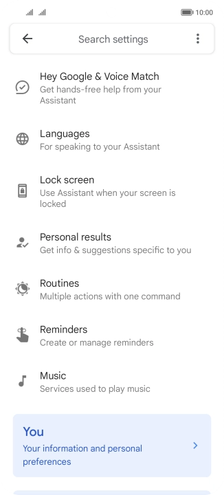 Press Hey Google & Voice Match.