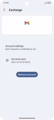 Press Remove account.