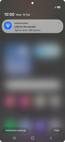 Press Tap for other USB options.. Press Tap for other USB options..