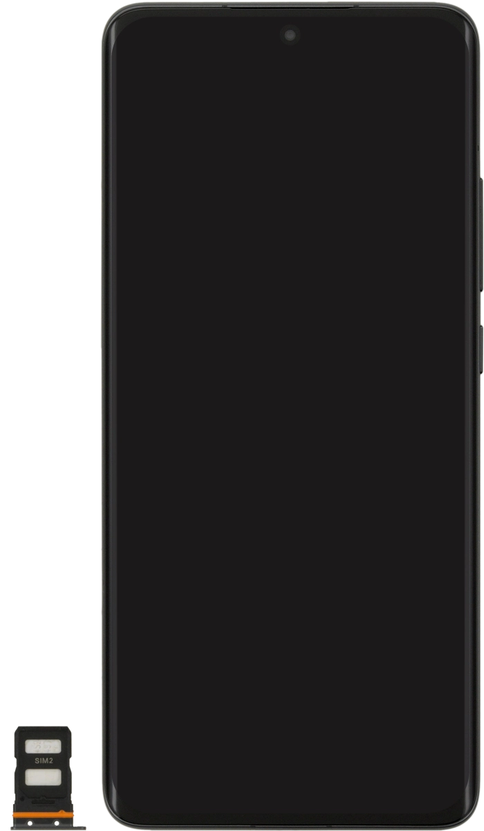 Turn your SIM so the angled corner of the SIM matches the angled corner of the second SIM holder and place your SIM in the SIM holder.