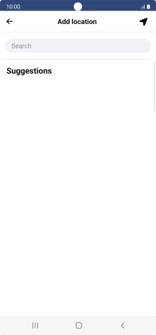 Press the search field and key in the required search word.