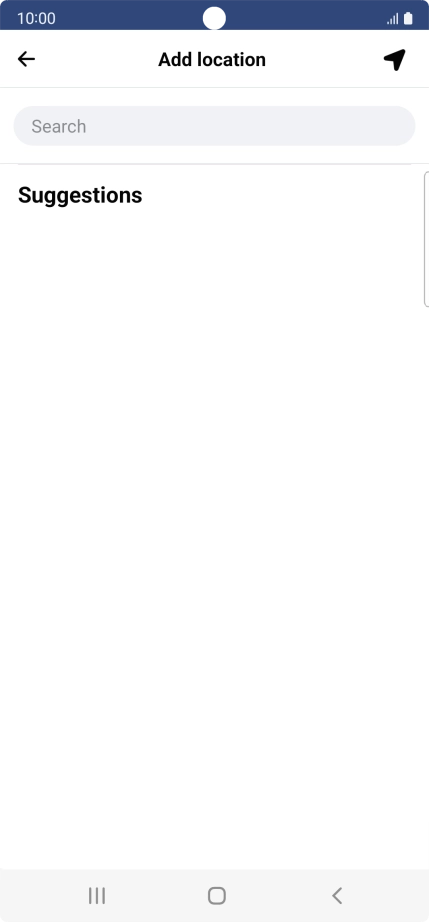 Press the search field and key in the required search word.