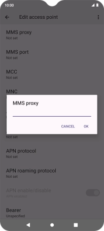 Key in 212.183.137.012 and press OK.