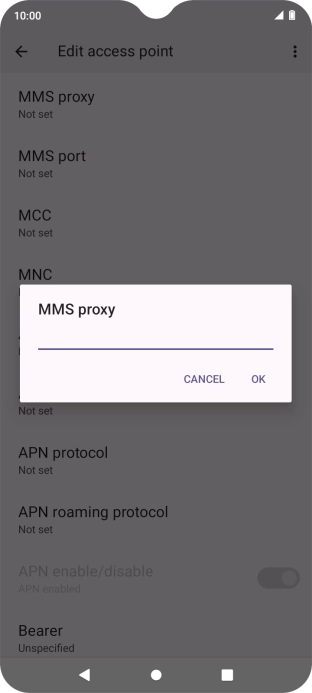 Key in 212.183.137.012 and press OK.