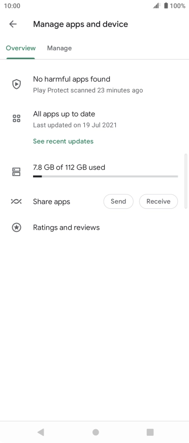 Press Manage. Press Manage.