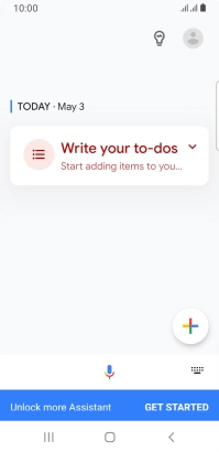 Press the profile icon.