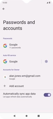 Press the Home key to return to the home screen.