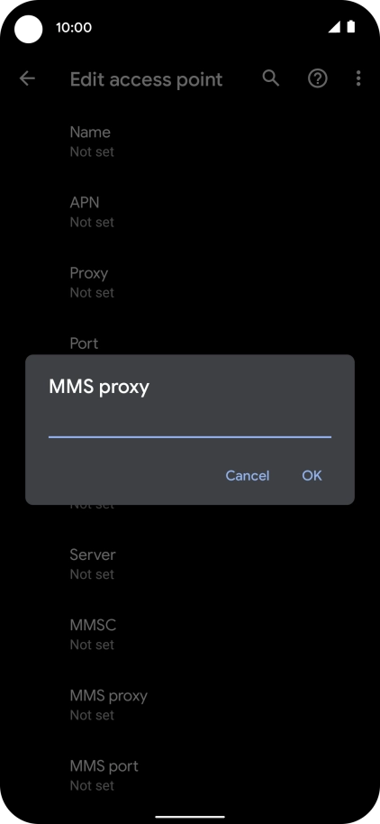 Key in 212.183.137.012 and press OK.