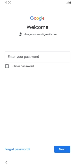 Press the field below 