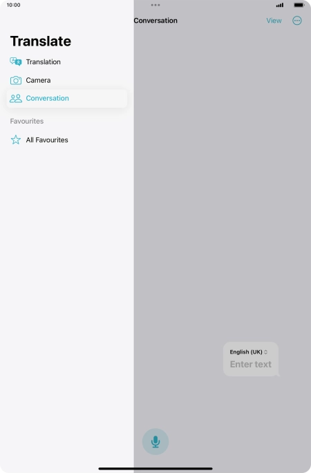 Press anywhere on the screen.
