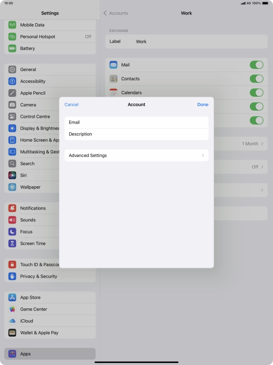 Press Advanced Settings.