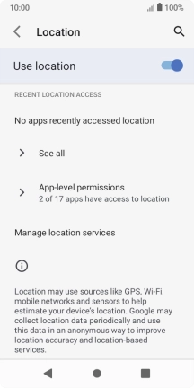 Press App-level permissions.